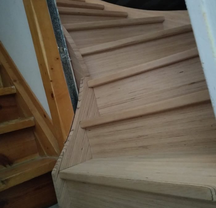 création d’un escalier 1/4 tournant