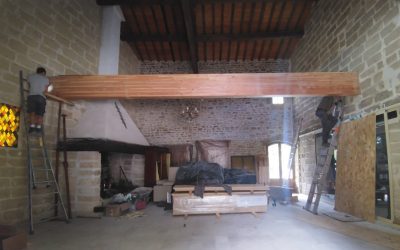 Une poutre de 700 kilos !!