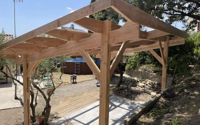 Pergola ossature bois